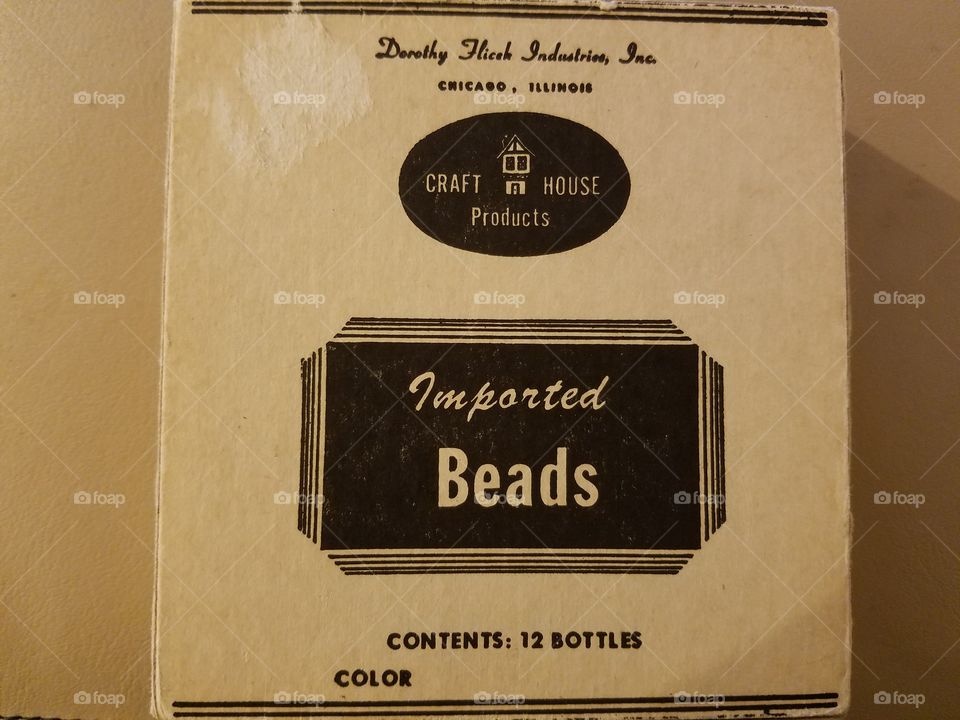 glass beads box imported