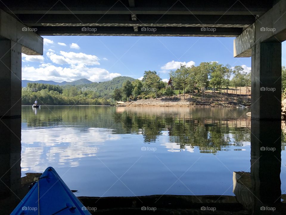  View framed by a bridge