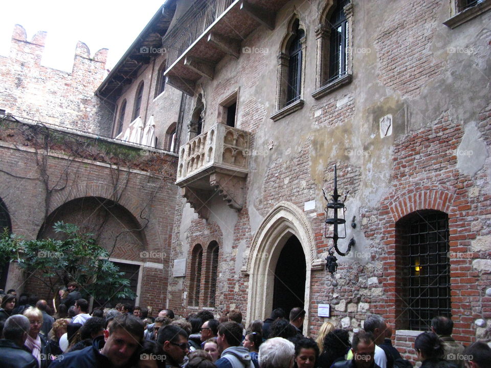 Romeo and Juliet balcony in Verona 