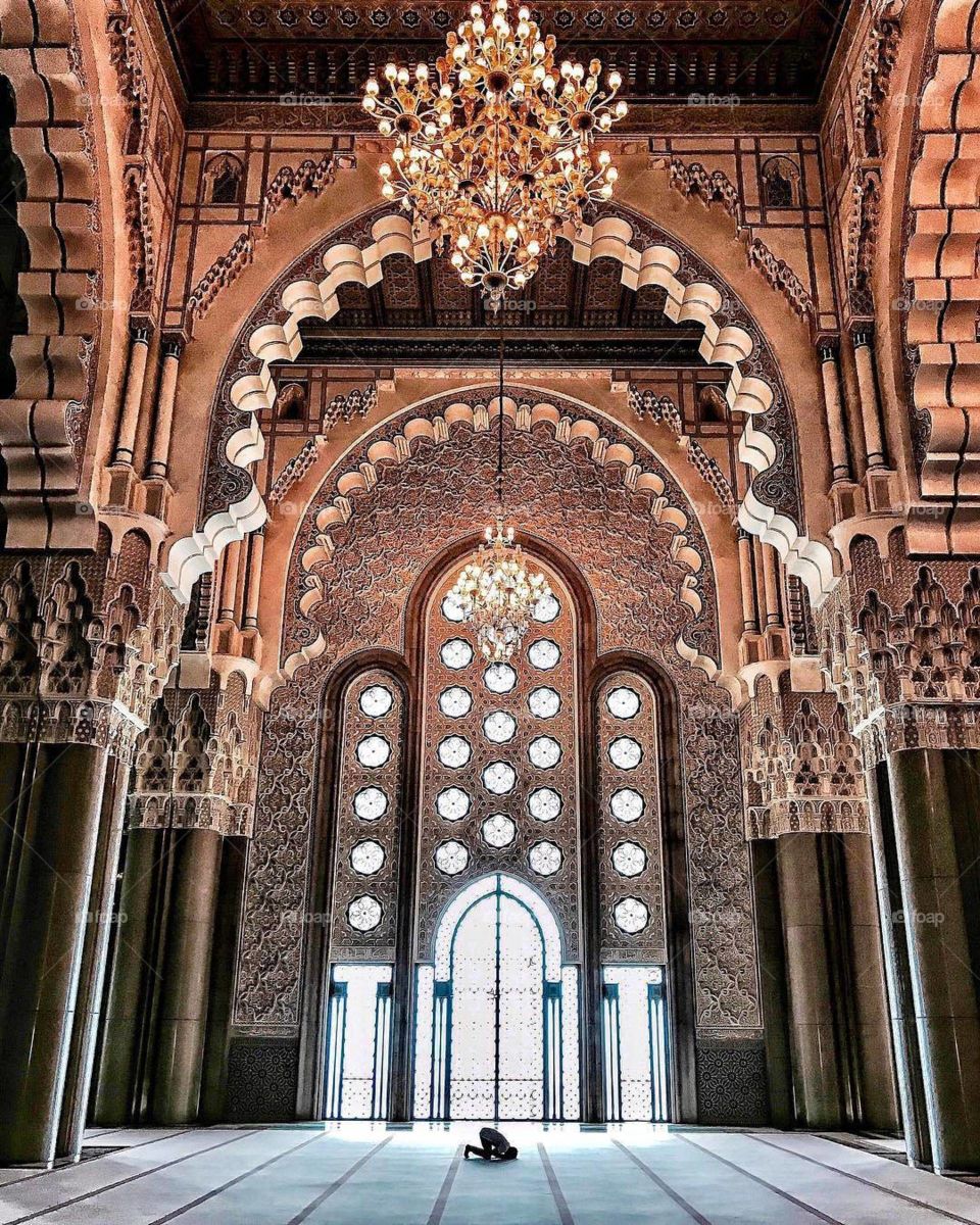 Hassan 2 mosque inside.