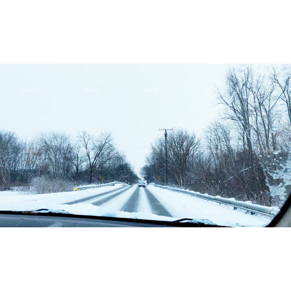 Snowy roads 