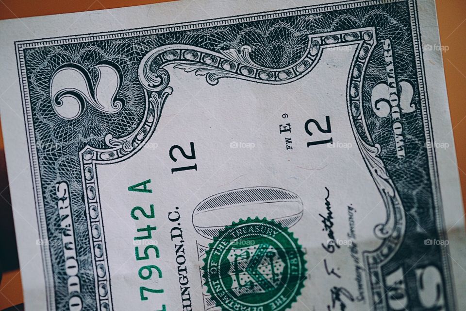 Two Dollar Bill, United States Of America Money, Financial Institution, Banking With Cash, Cash Portrait, Closeup Of A Two Dollar Bill, Holding Money In Hand, Paying With Cash, Paper Money, Monetary Funds