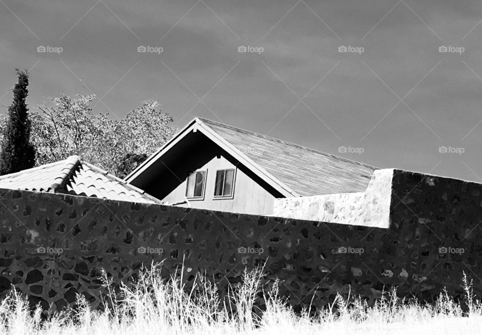 House in black and white 