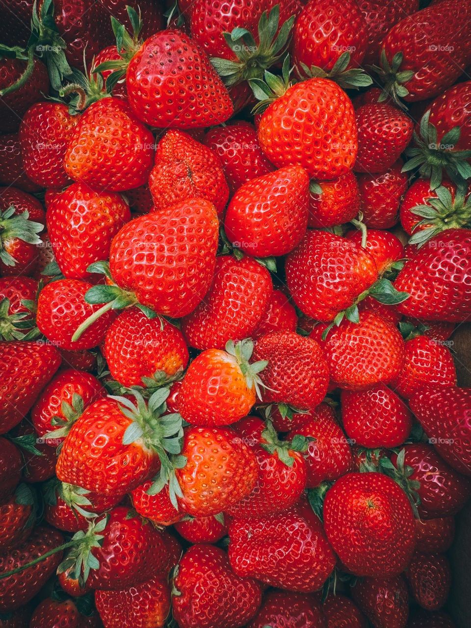 I picked these strawberries and they were delicious 