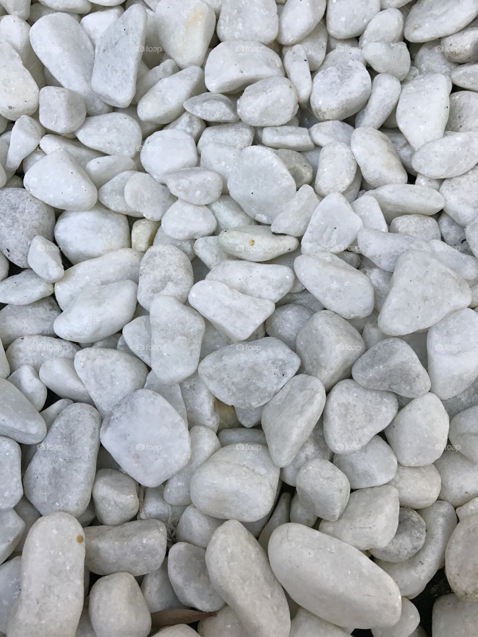 White stones