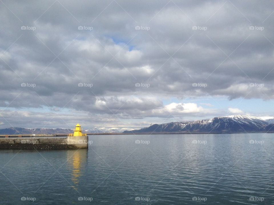 Yellow lighthouse