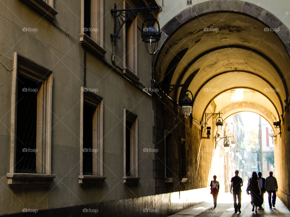 Barcelona arcades