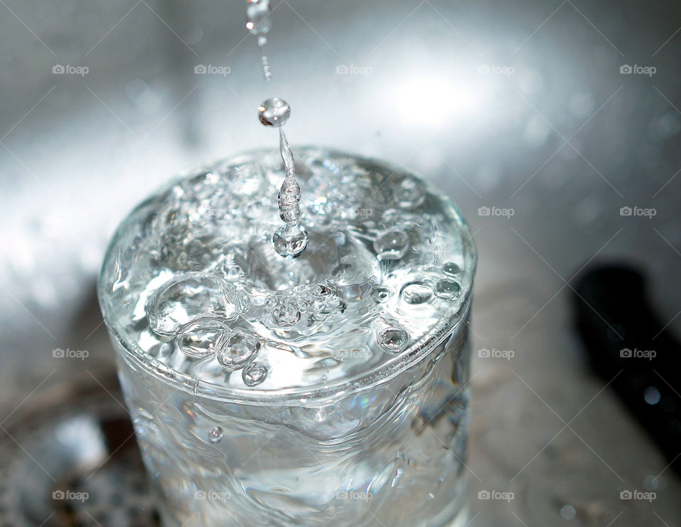 Close-up of drinking glass