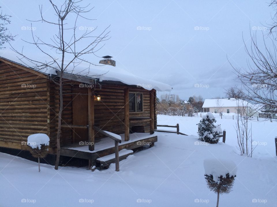 Snow cabin