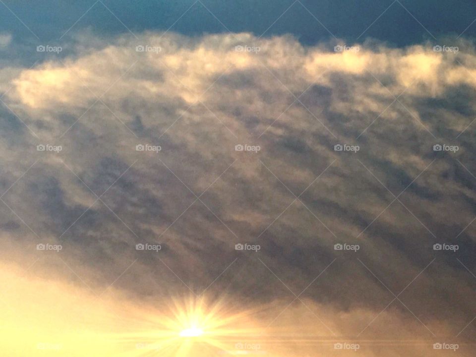 Stormy sunset. Stormy sunset