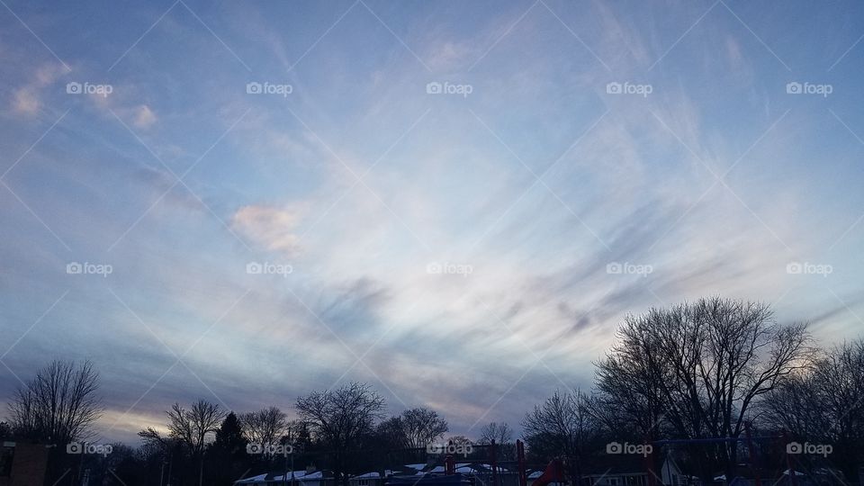 Whispy clouds