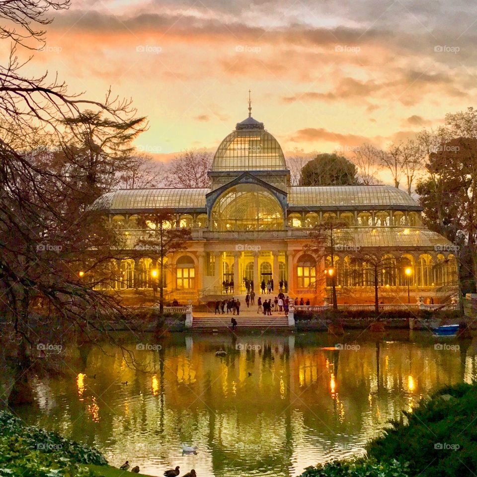 The amazing Palacio Cristal in Retiro Park in Madrid 