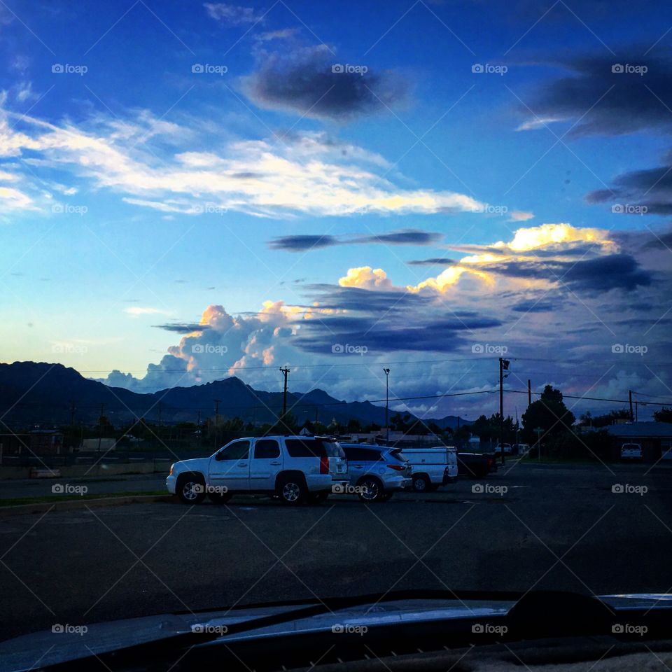 Storms rolling into El Paso. 