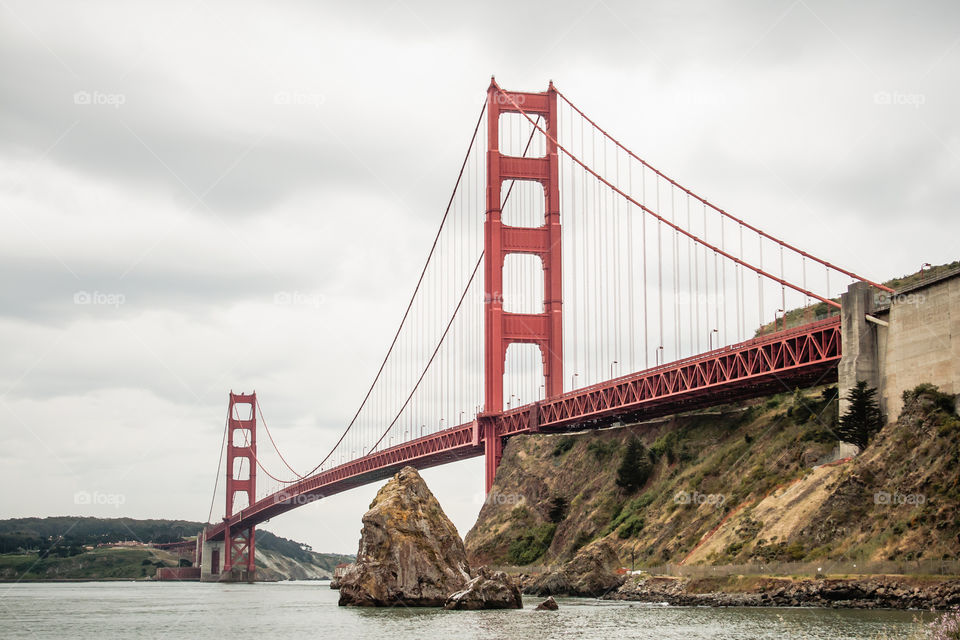 Golden Gate Bridge on an Overcast Day