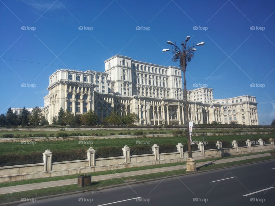 Romania parliament . ex tsaousescou pallace 
