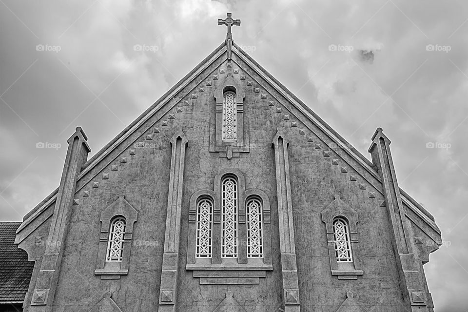 Low angle view of church