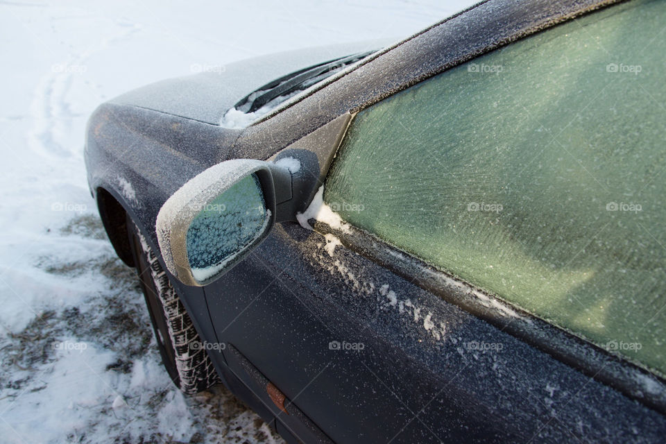 Frozen car