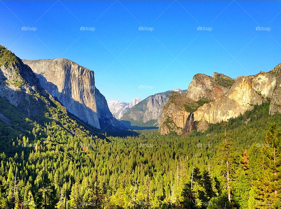 Tunnel view of a yosemite national park