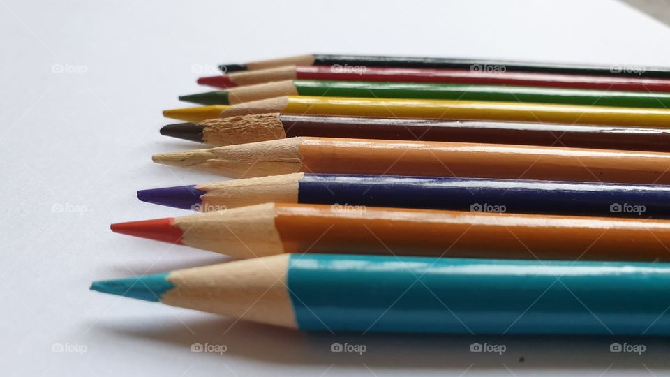 pencils colours