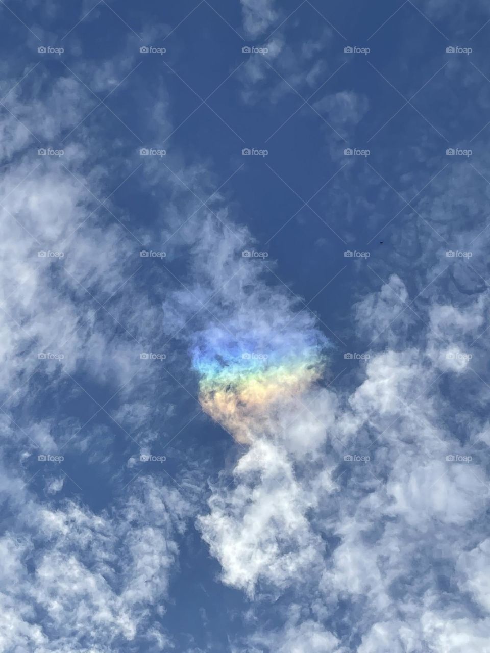 Sky with Ukrainian flag 🇺🇦