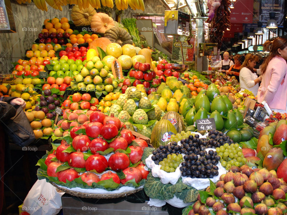 The big market hall in Barcelona