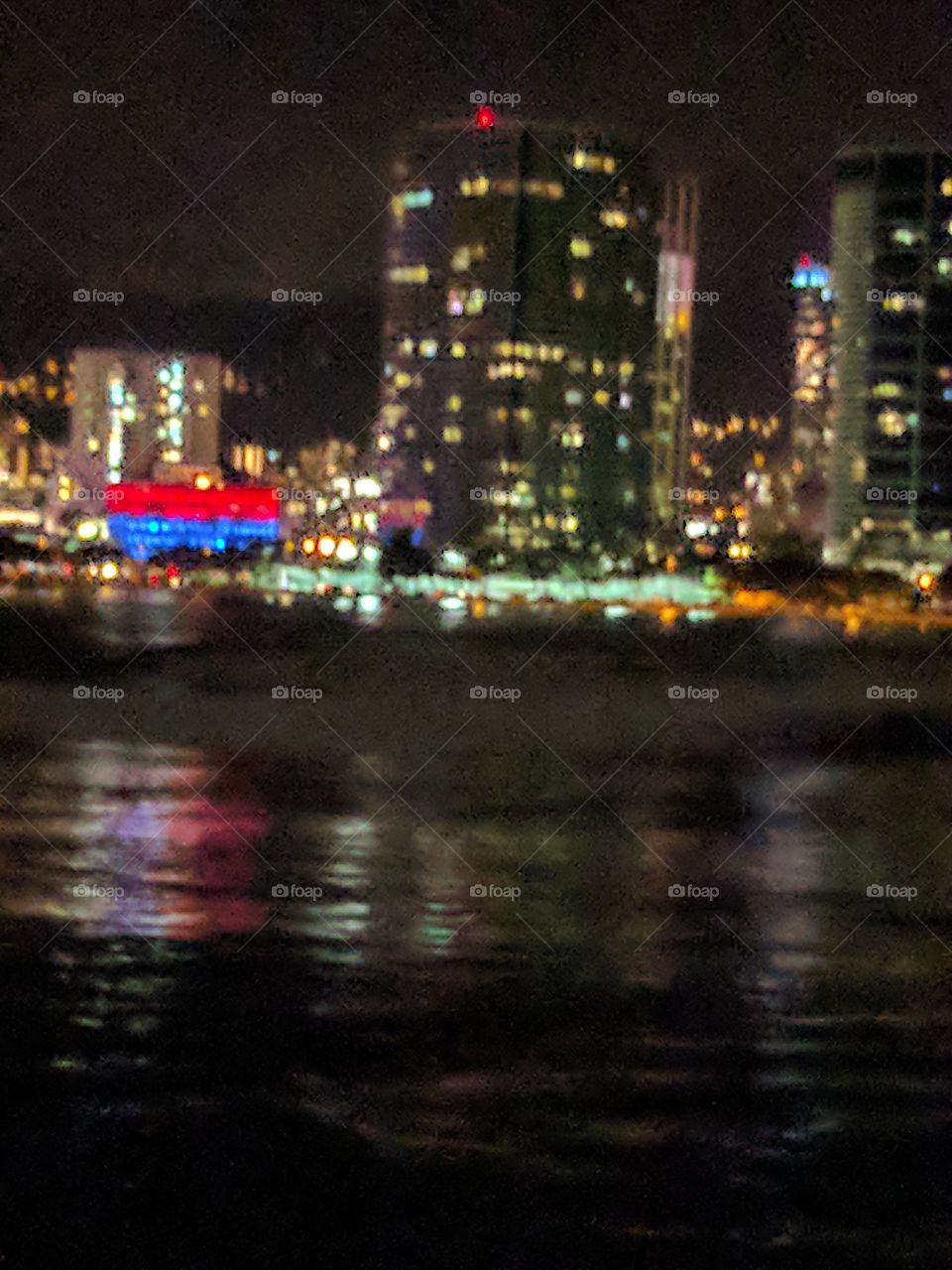 City lights of Honolulu