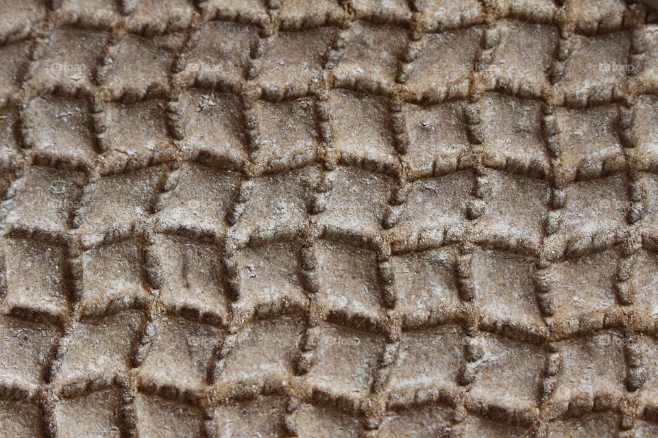 Checkered hard crispbread  , texture 