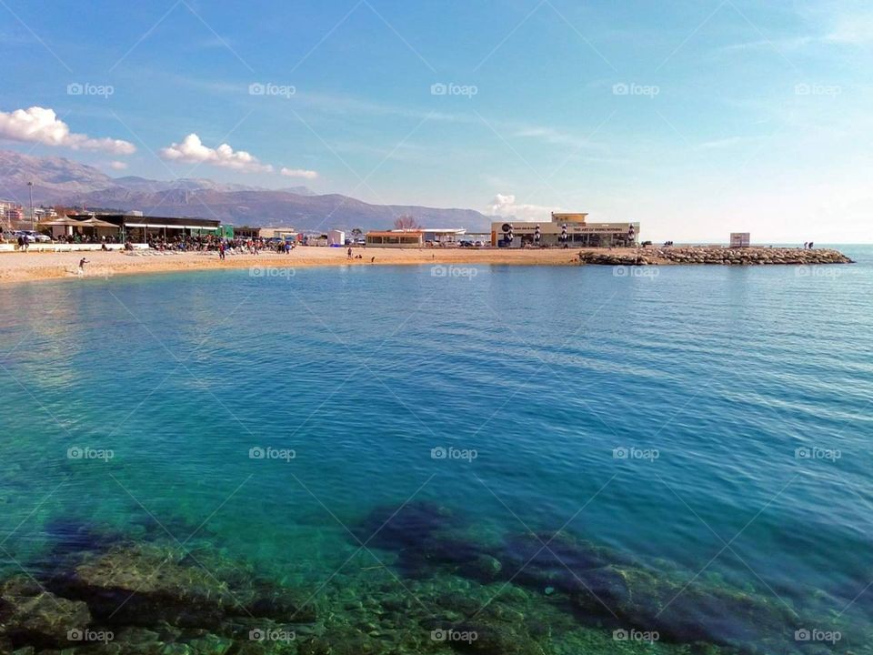 Split city from Croatia Beach žnjan