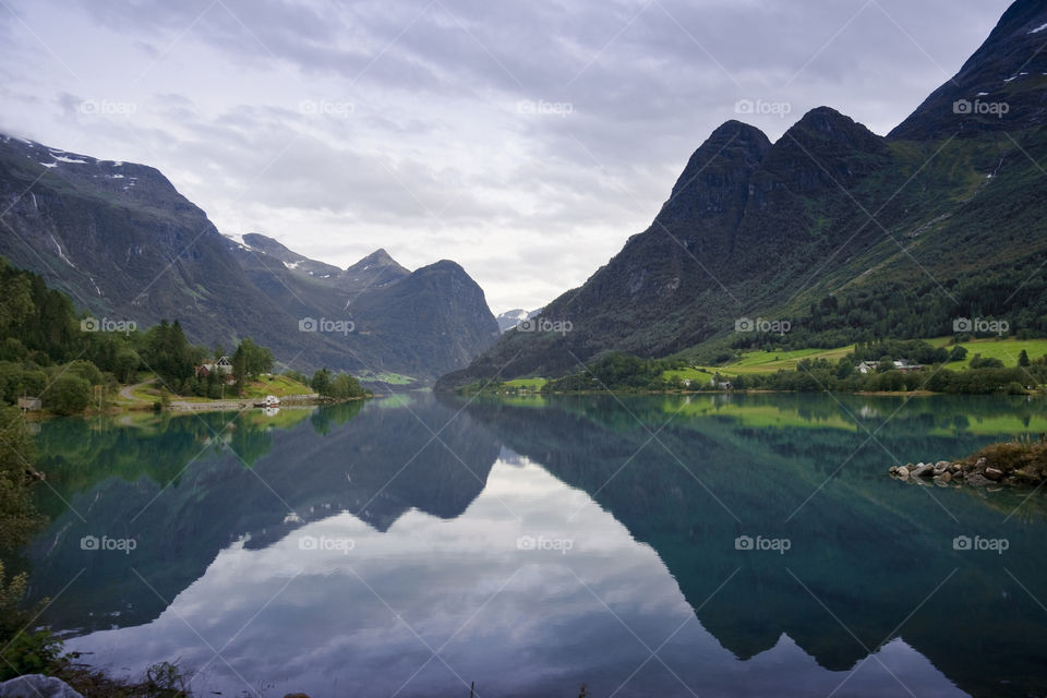 Oldedalen valley - one of the most spectacular areas of natural beauty in Norway