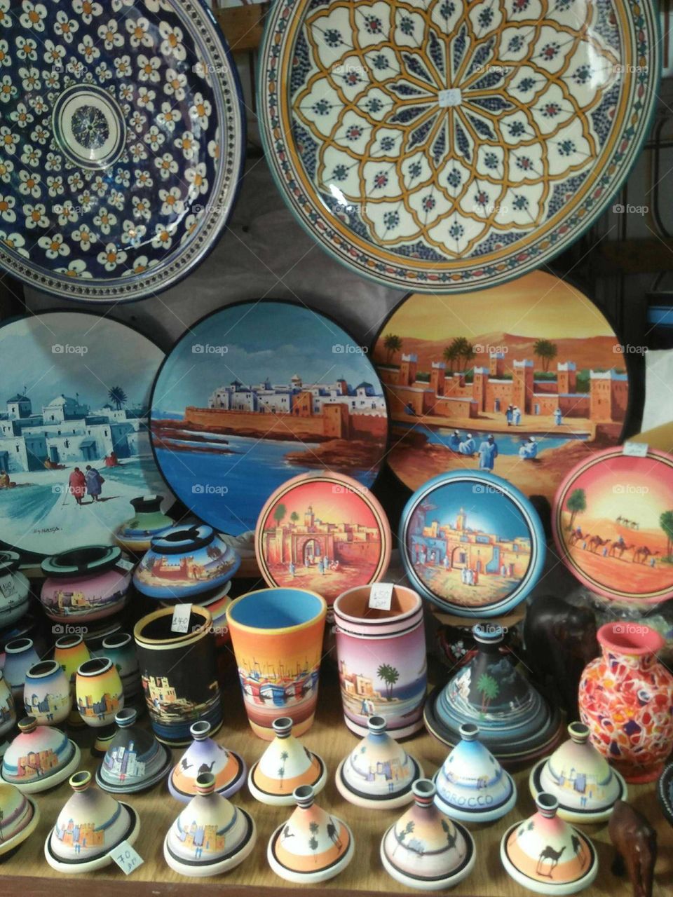 Beautiful moroccan pottery.