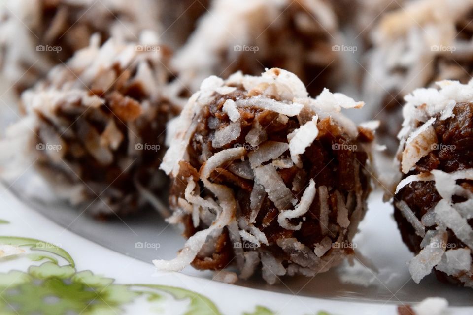 Close-up of sweet food on plate