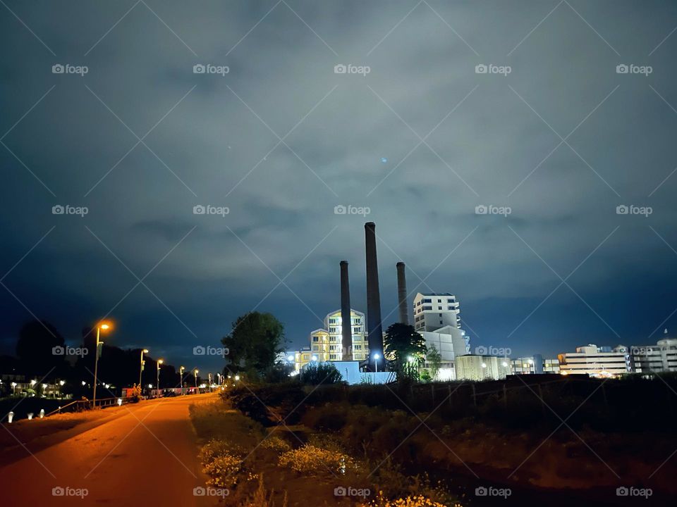 Night city of Utrecht 