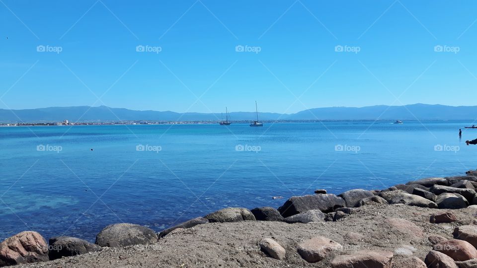 Marina Piccola in Cagliari, Italy