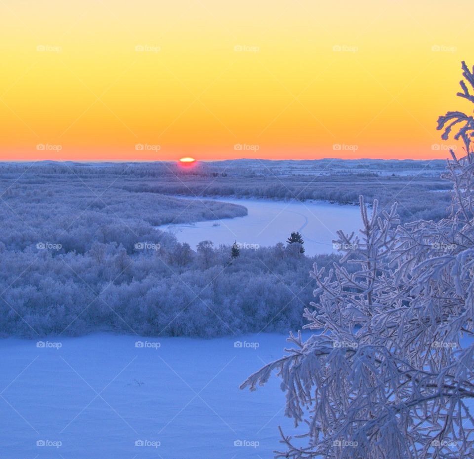 sunset arctic