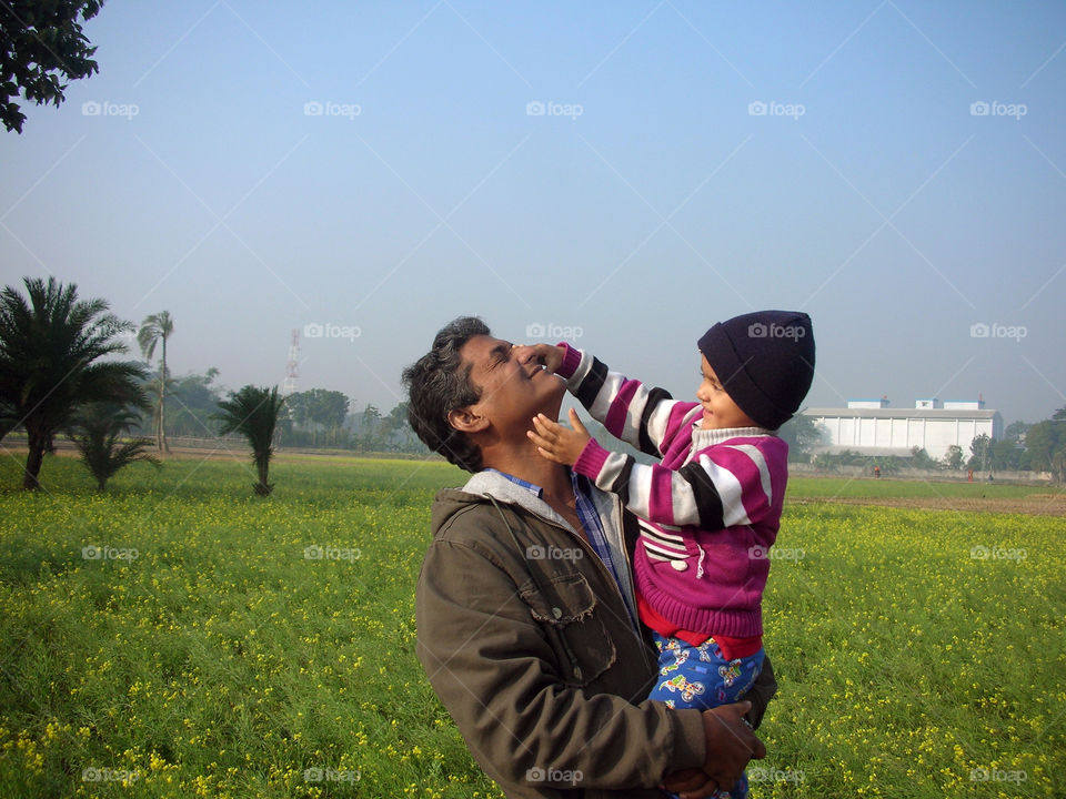 kid's love. affection 