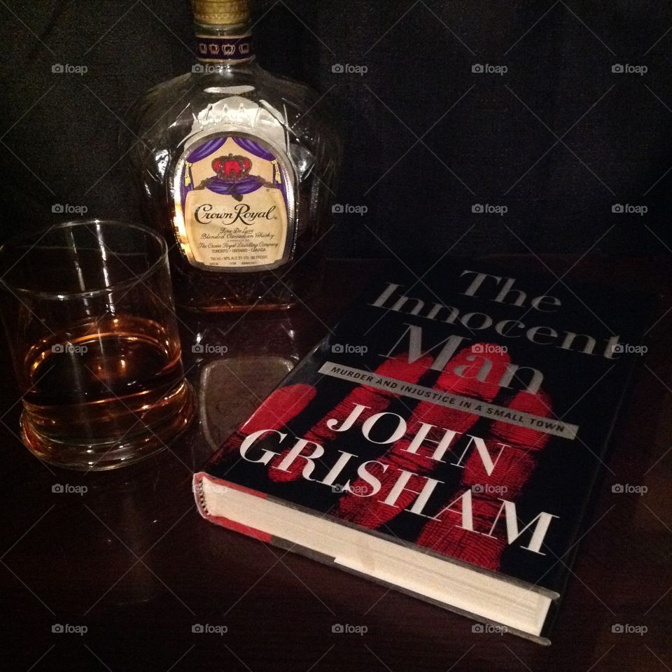 Good book with good whiskey 