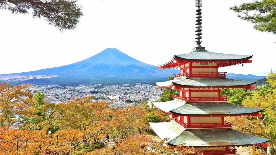 Beautiful mount Fuji,  Japan