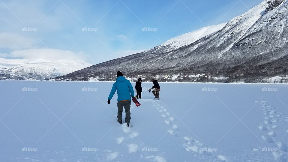 Ice fishing trip