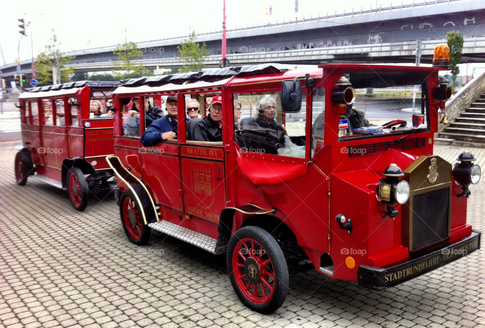 red train tourist antique by pixelakias