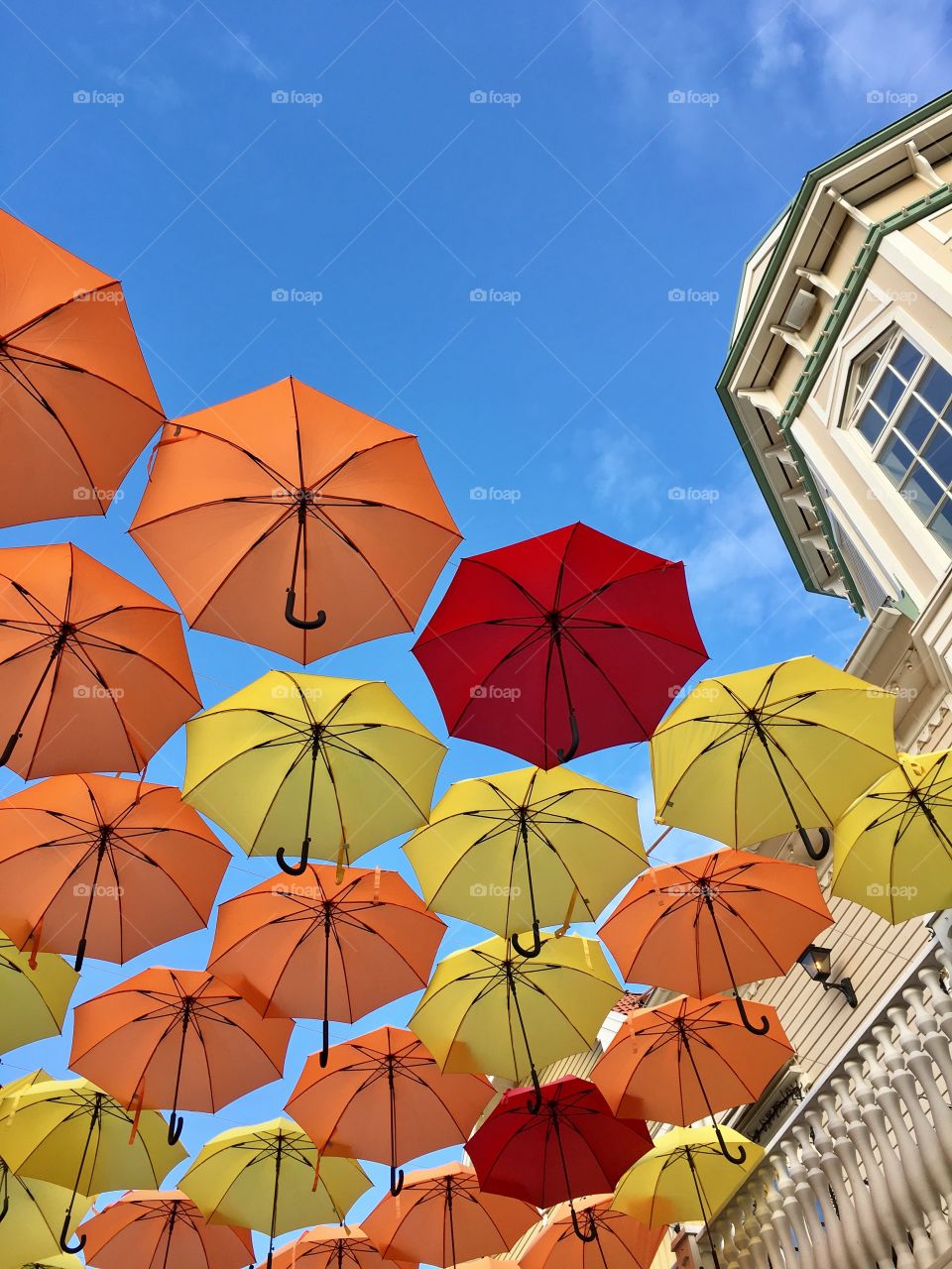Umbrella, Sunshade, Sky, Art, Design