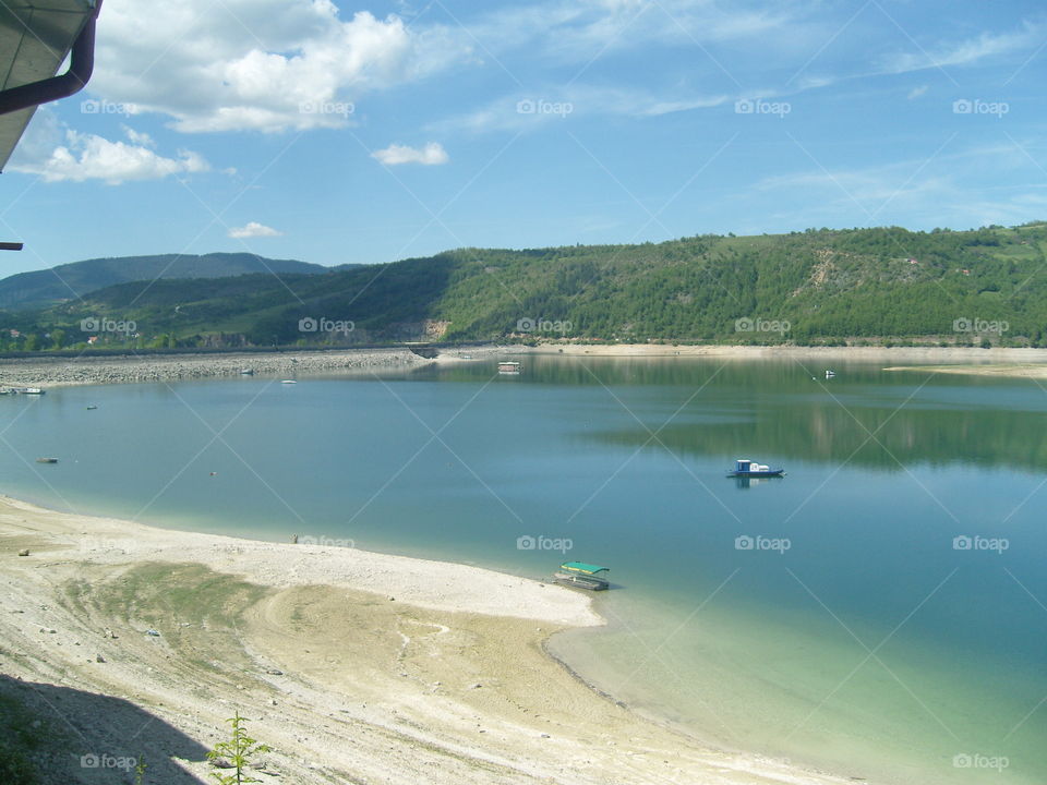 Zlatarsko jezero Lake in Serbia Mountain Zlatar in summer