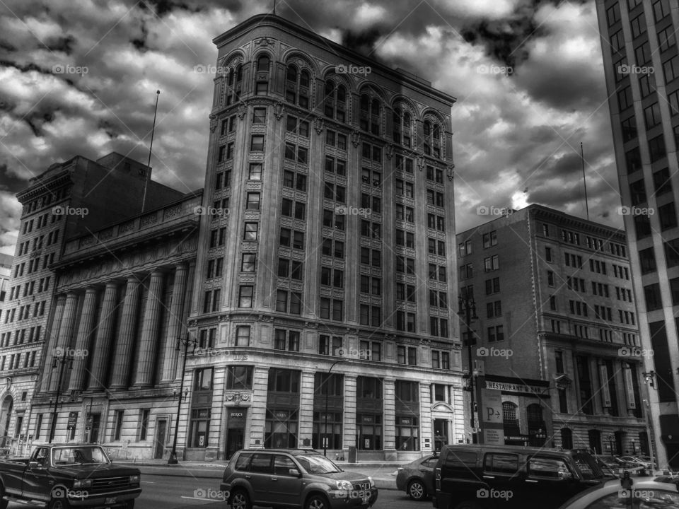 Black and white ,architecture 