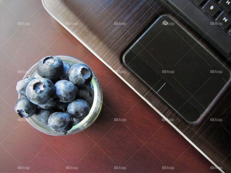 Fresh blueberries for office snacks