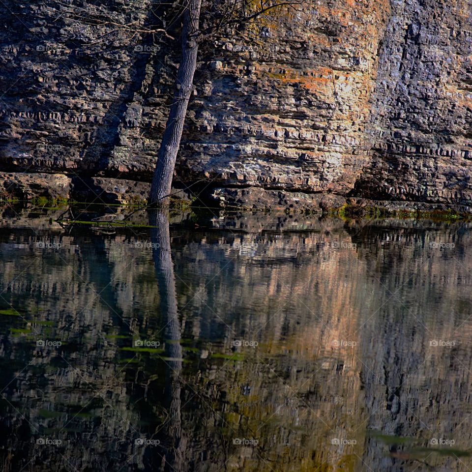 Rock reflection in Illinois 