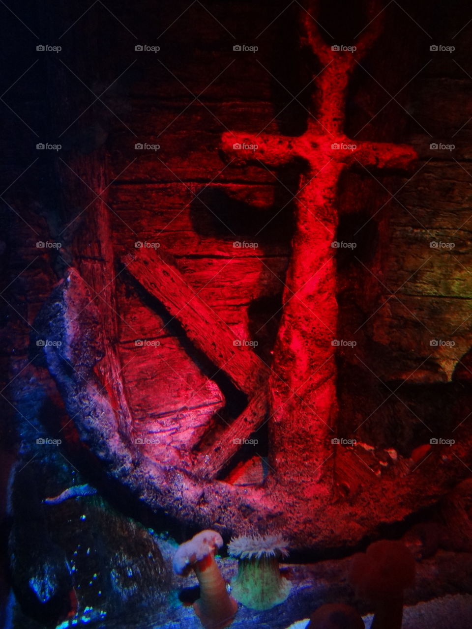 Crusty Anchor. Anchor in water