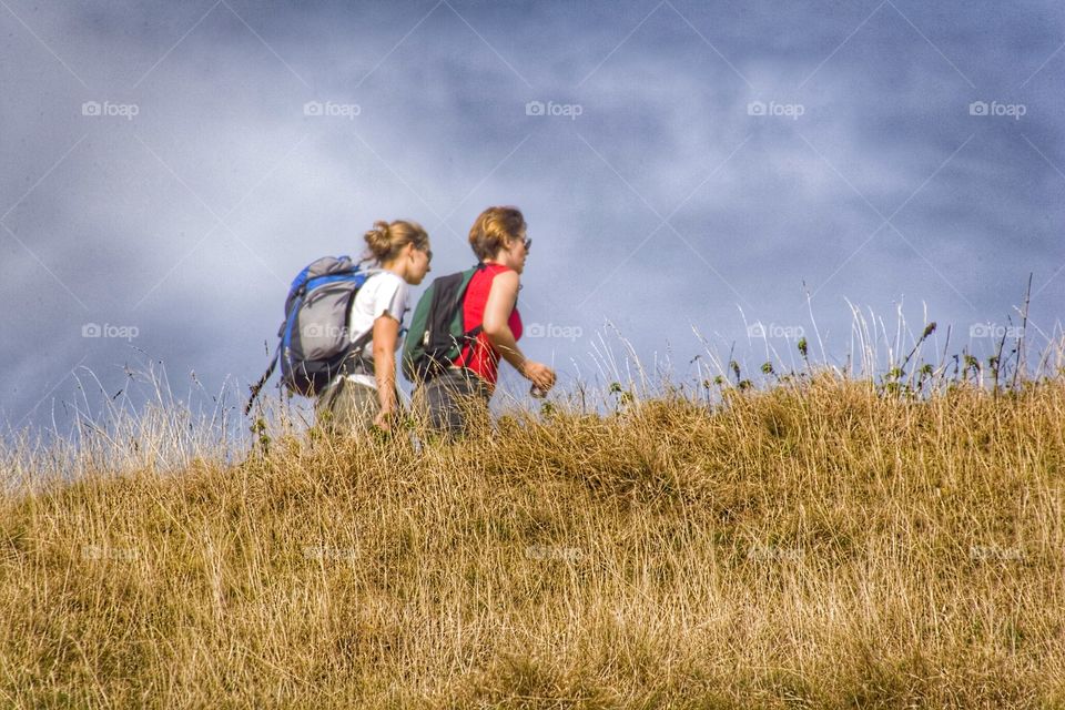 Hikers. Hiking