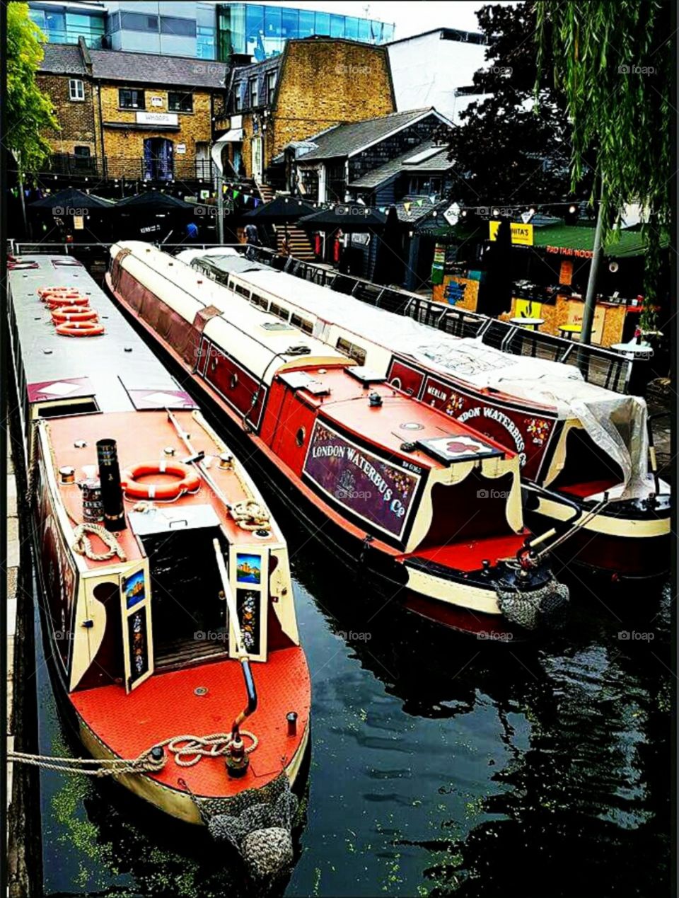 Boats. Camden, London, UK