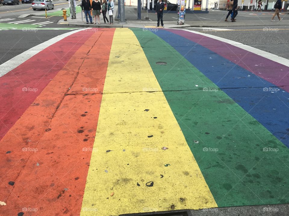 Rainbow Sidewalk
