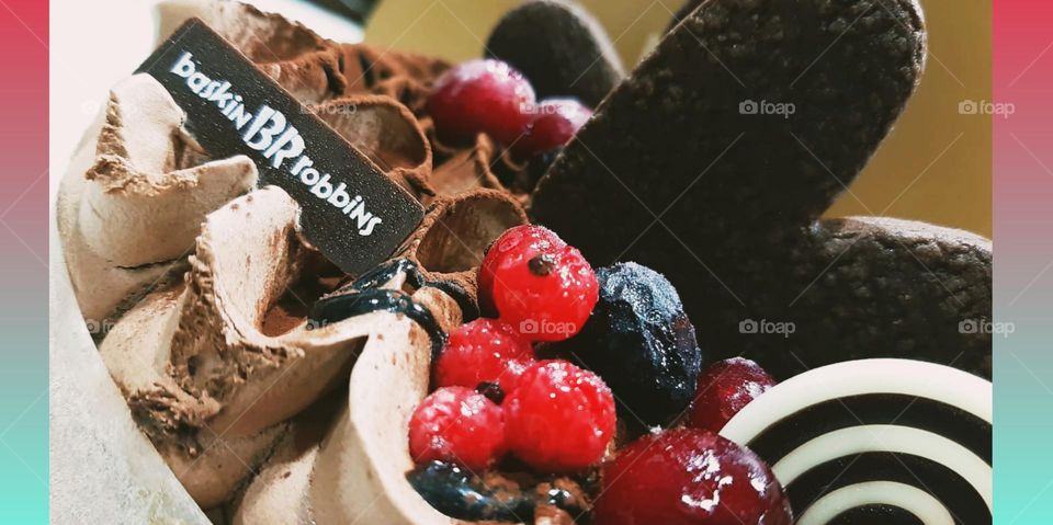 special cake from Baskin Robbins