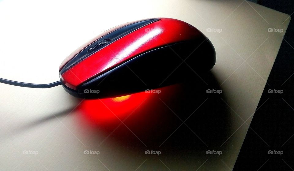 Red Computer Mouse